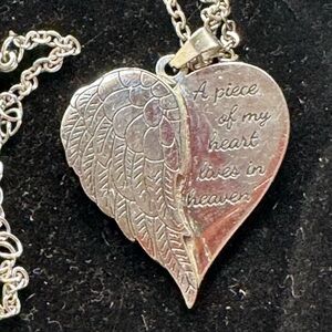 Silver Heart Pendant Necklace